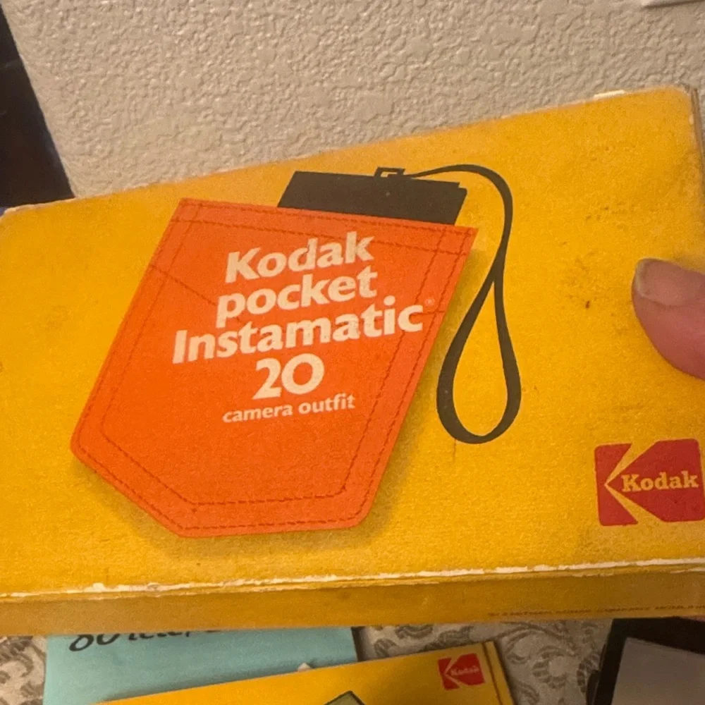 Kodak Instamatic 20 Camera with Black and Silver Finish